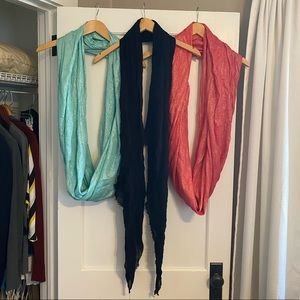 3/$20 EXPRESS Set of 3 Scarves Loop & Shawl